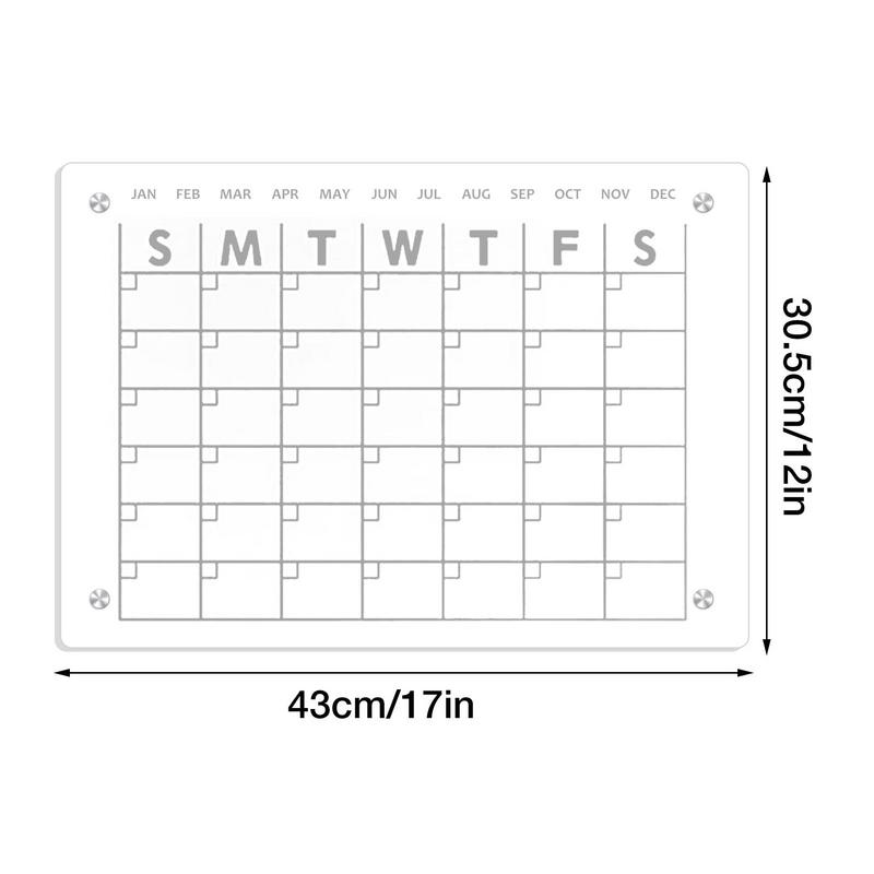 Magnetic Refrigerator Monthly Planner